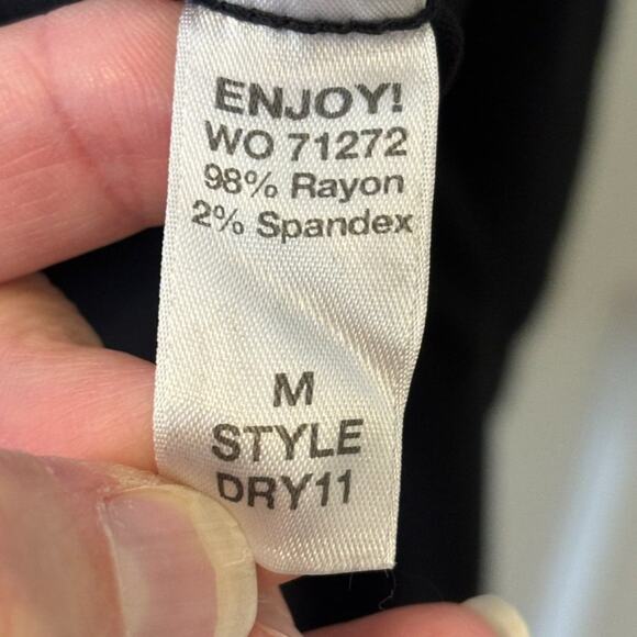 MICHAEL STARS Lace Up Front Lightweight Dress in Black SZ M - Picture 7 of 9